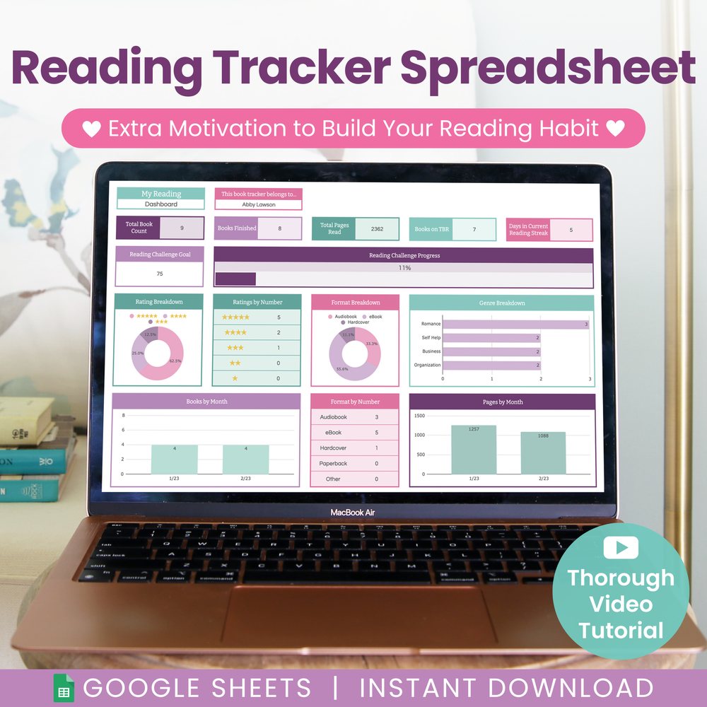 Book Lover's Reading Tracker for Google Sheets